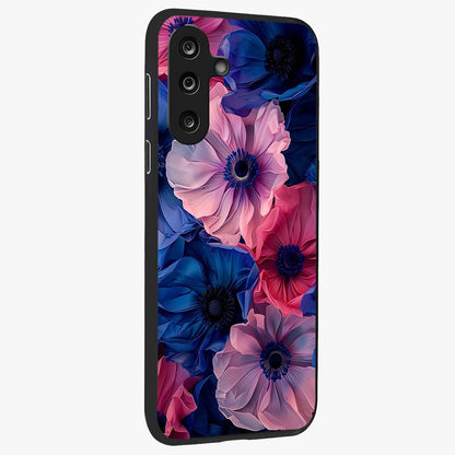 Flower Paper Art Pattern Glass Case upright view showcasing decorative paper floral artwork with creative craft style.