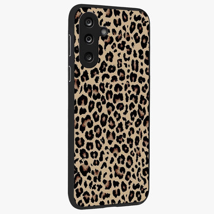 Savage Chic Pattern Glass Case upright view showcasing trendy decorative artwork with edgy fashion theme.