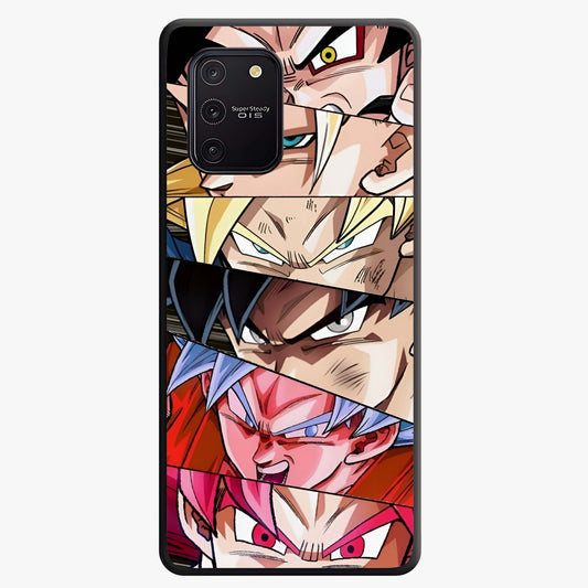 Anime Character Glass Case showing flat back view with vibrant anime artwork and glossy glass finish.