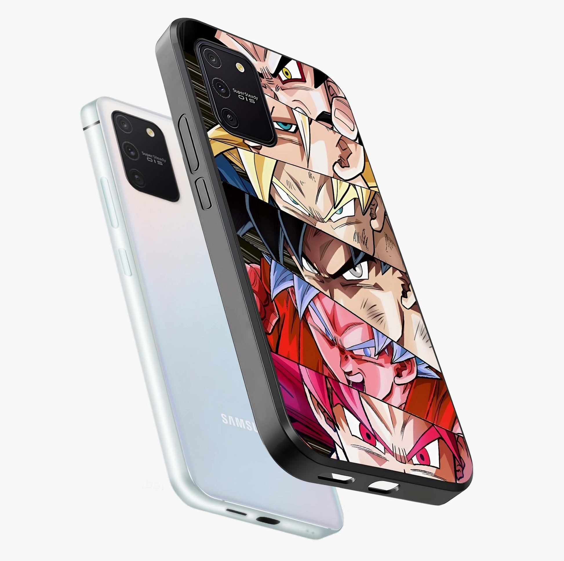 Anime Character Glass Case displayed in angled mockup highlighting colorful anime character illustration.