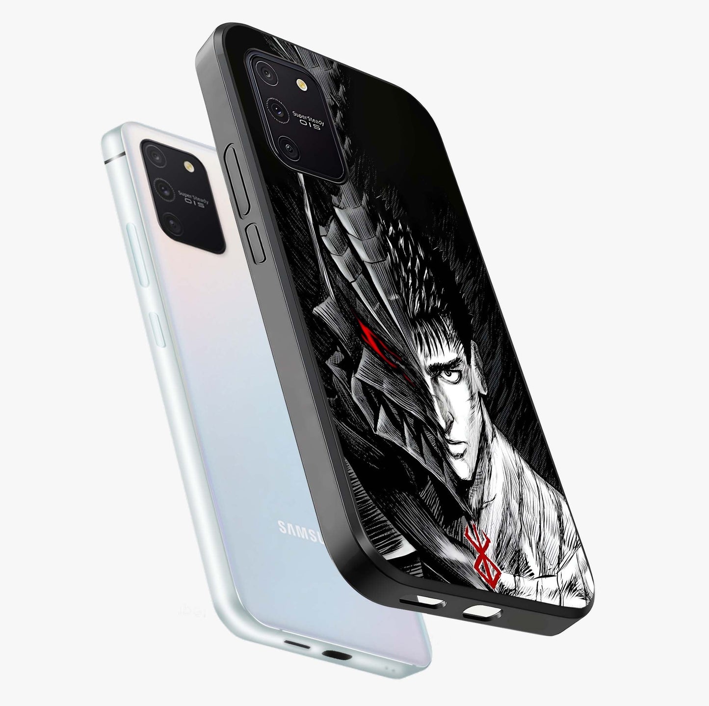 Berserker Blood Oath Glass Case displayed in angled mockup highlighting dark fantasy graphic design and powerful theme.