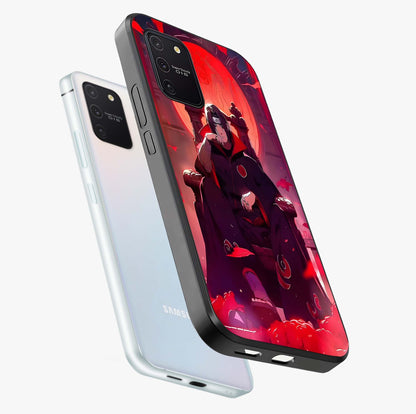 Blood Moon Sovereign Glass Case displayed in angled mockup highlighting dark celestial moon design and dramatic theme.