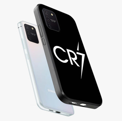 Cr7 Elite Strike Glass Case displayed in angled mockup highlighting powerful sports graphic with bold athletic theme.