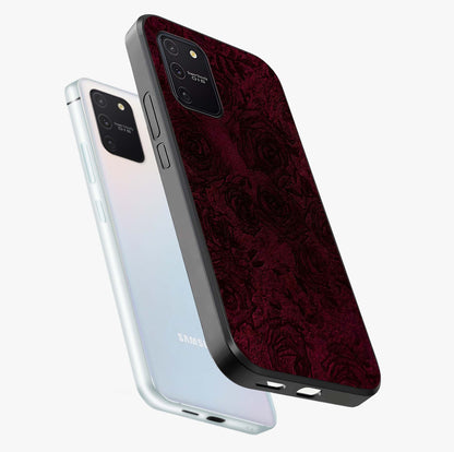 Crimson Fade Flow Glass Case displayed in angled mockup highlighting smooth gradient design with modern aesthetic style.