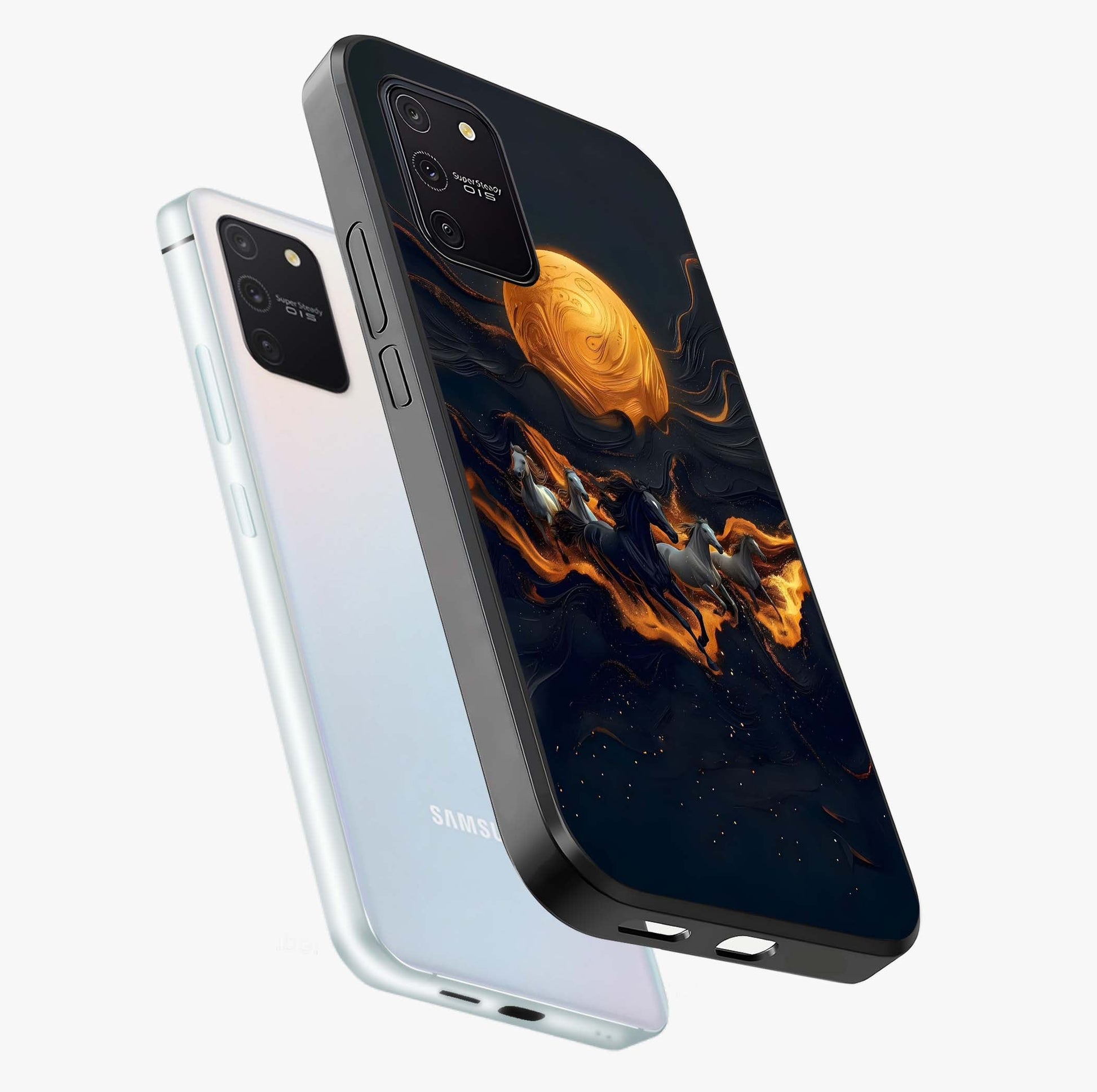 Golden Royal Heritage Glass Case displayed in angled mockup highlighting luxurious heritage design with golden aesthetic style.
