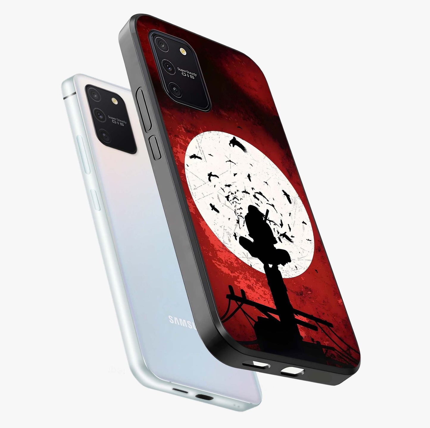 It Comes In Waves Quote Glass Case displayed in angled mockup highlighting ocean wave typography design with aesthetic style.