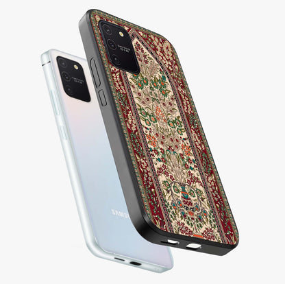 Persian Inspired Glass Case displayed in angled mockup highlighting intricate traditional design with elegant cultural aesthetic.