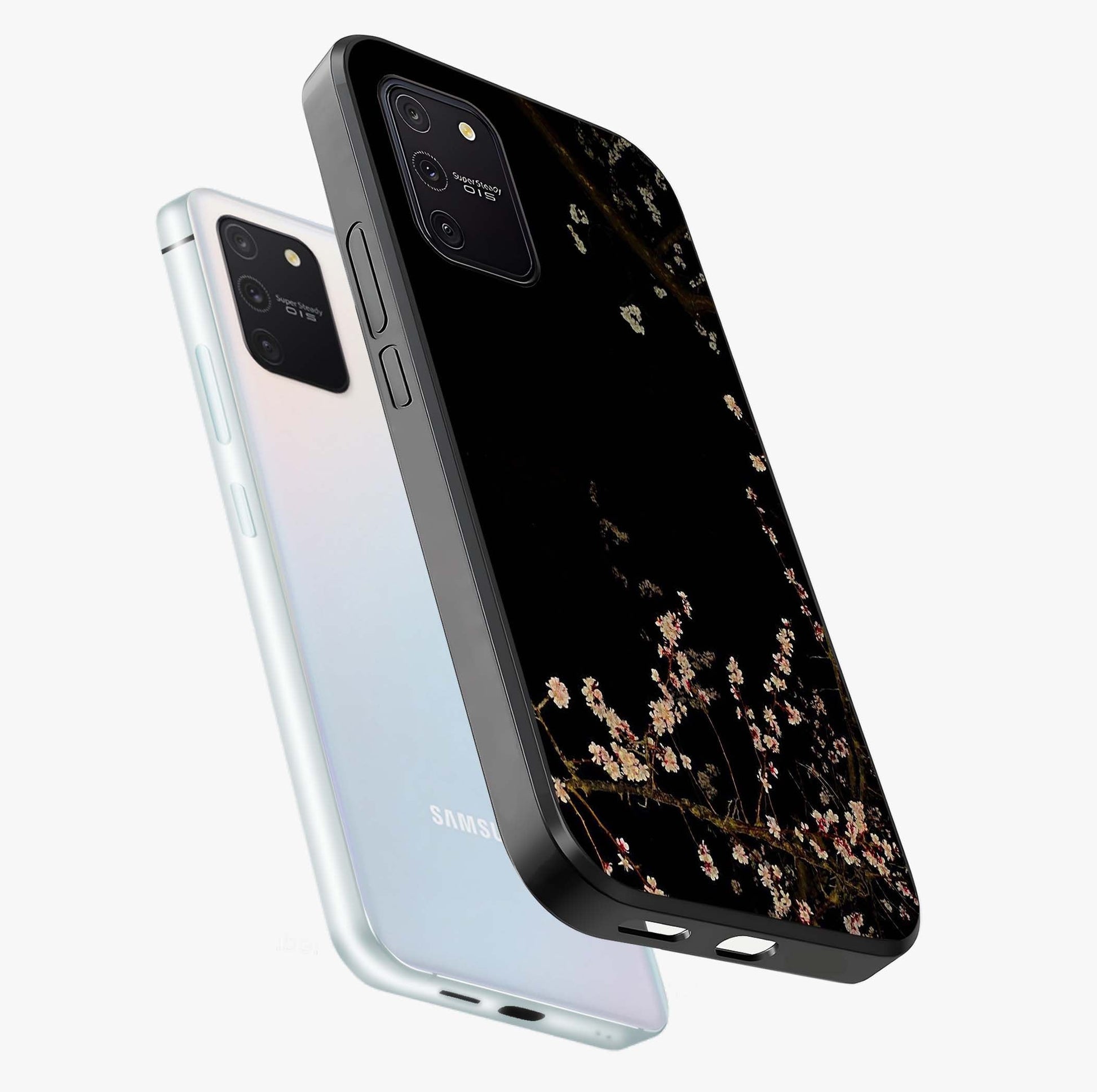 Petal Moon Light With Custom Name Glass Case displayed in angled mockup highlighting delicate petal design with custom name feature.