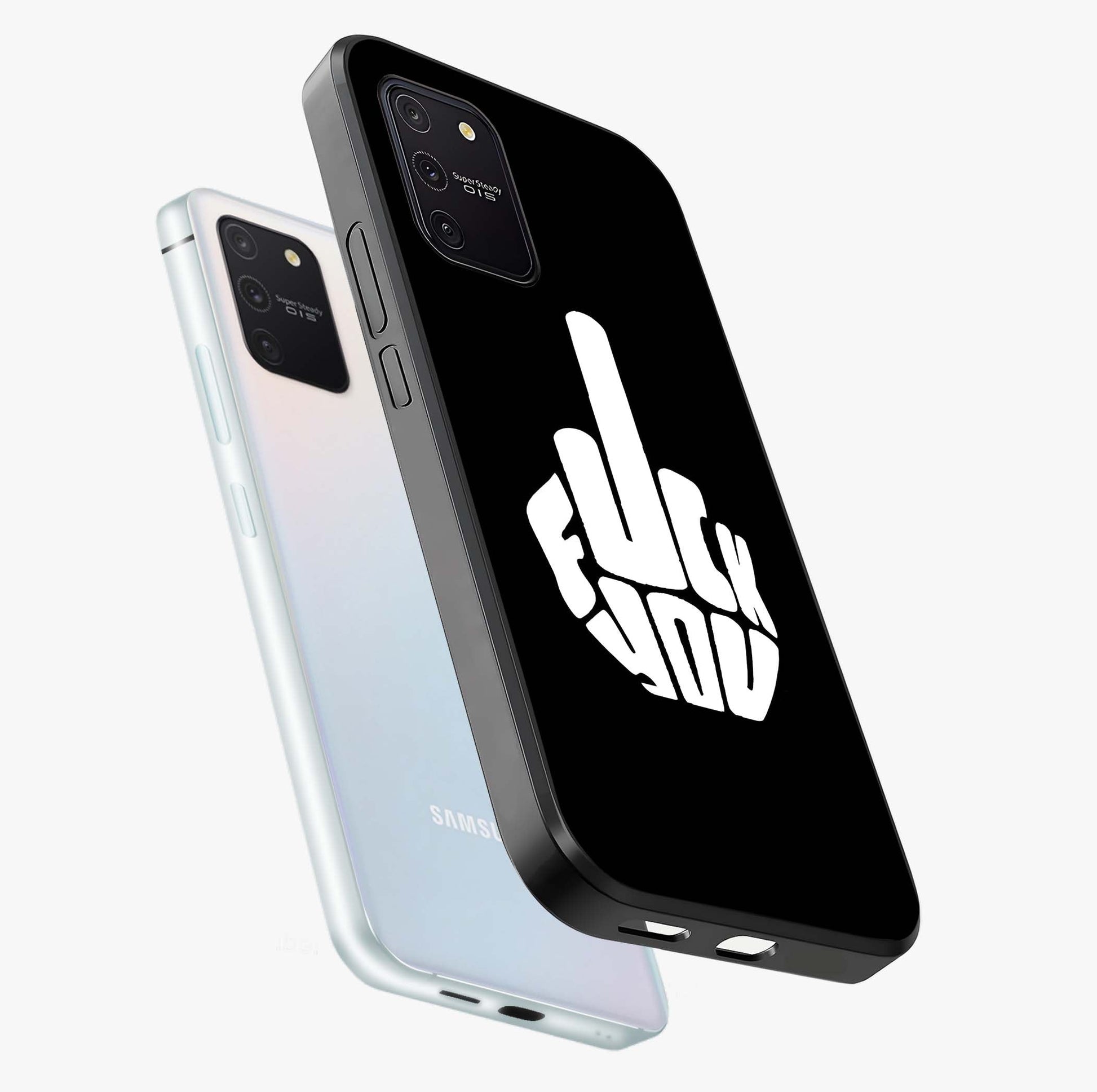 Rebel Mode On Glass Case displayed in angled mockup highlighting edgy text design with modern street aesthetic.