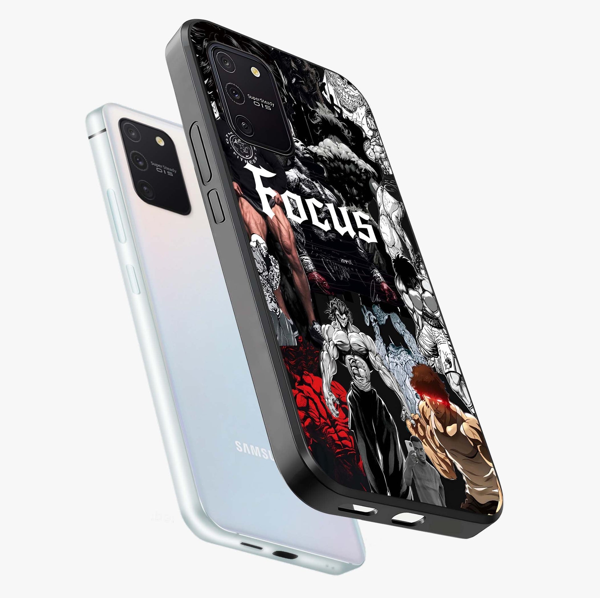 Relentless Power Focus Glass Case displayed in angled mockup highlighting bold statement design with modern aesthetic style.