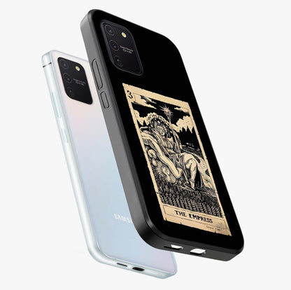 The Empress Glass Case displayed in angled mockup highlighting elegant royal design with majestic aesthetic style.