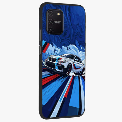 Drift Power Rush Glass Case upright view showcasing high speed racing artwork with bold automotive theme.