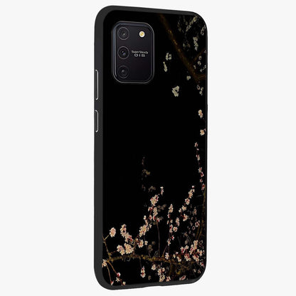 Petal Moon Light With Custom Name Glass Case upright view showcasing elegant floral moon artwork with personalized aesthetic.