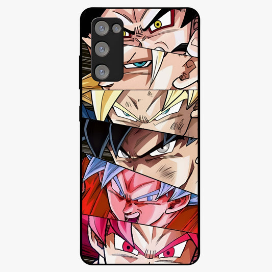 Anime Character Glass Case showing flat back view with vibrant anime artwork and glossy glass finish.