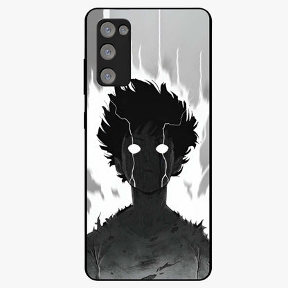 Awakened Inner Rage Glass Case showing flat back view with intense artistic artwork and glossy glass finish.