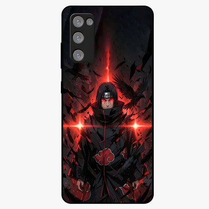 Focus Mode On Glass Case showing flat back view with bold motivational typography design and glossy glass finish.