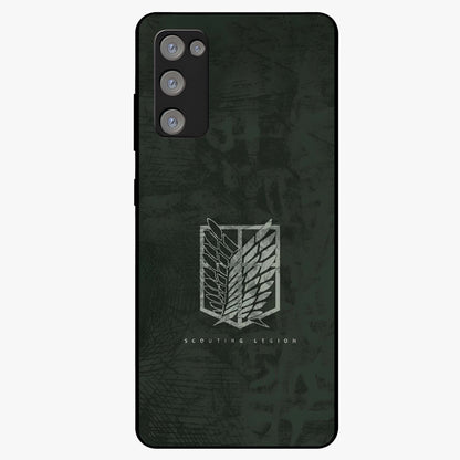Wings Of Freedom Glass Case showing flat back view with symbolic wings artwork and glossy glass finish.