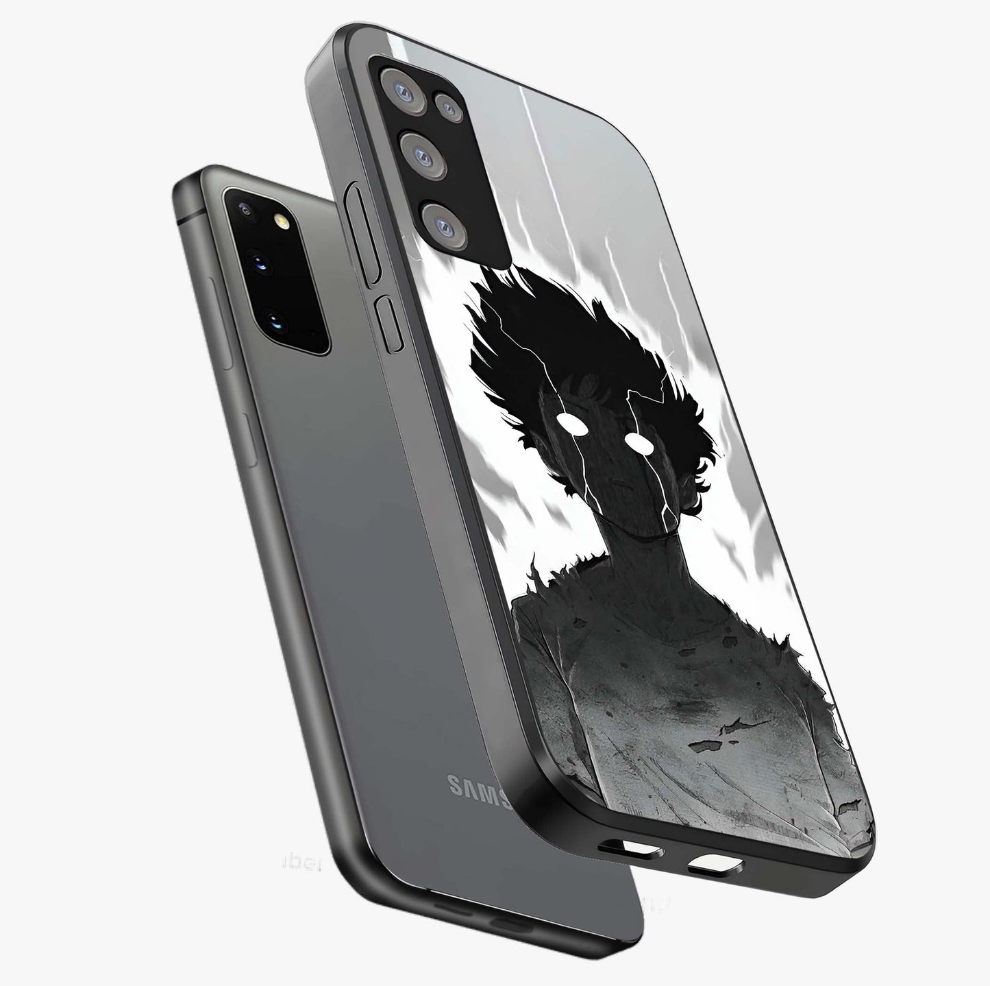Awakened Inner Rage Glass Case displayed in angled mockup highlighting powerful graphic design and bold artistic theme.