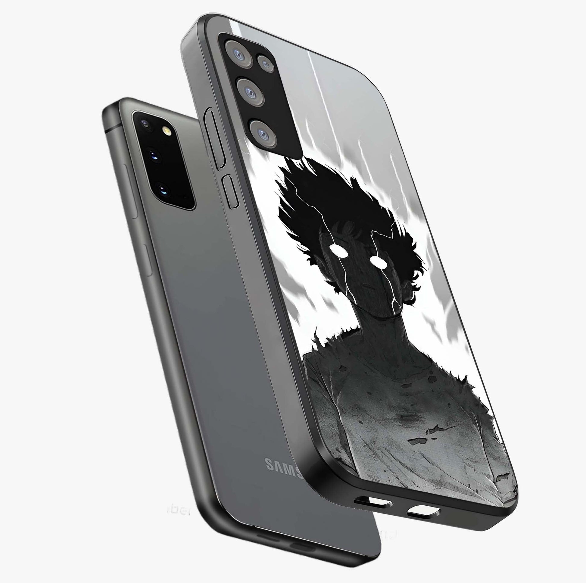 Awakened Inner Rage Glass Case displayed in angled mockup highlighting powerful graphic design and bold artistic theme.