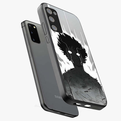 Awakened Inner Rage Glass Case displayed in angled mockup highlighting powerful graphic design and bold artistic theme.