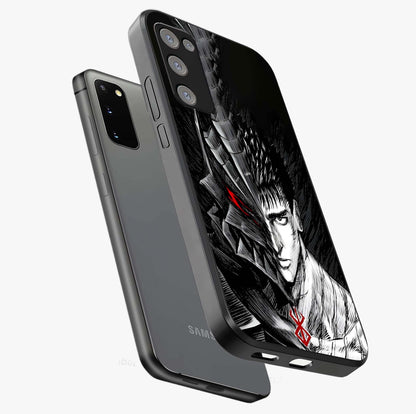 Berserker Blood Oath Glass Case displayed in angled mockup highlighting dark fantasy graphic design and powerful theme.