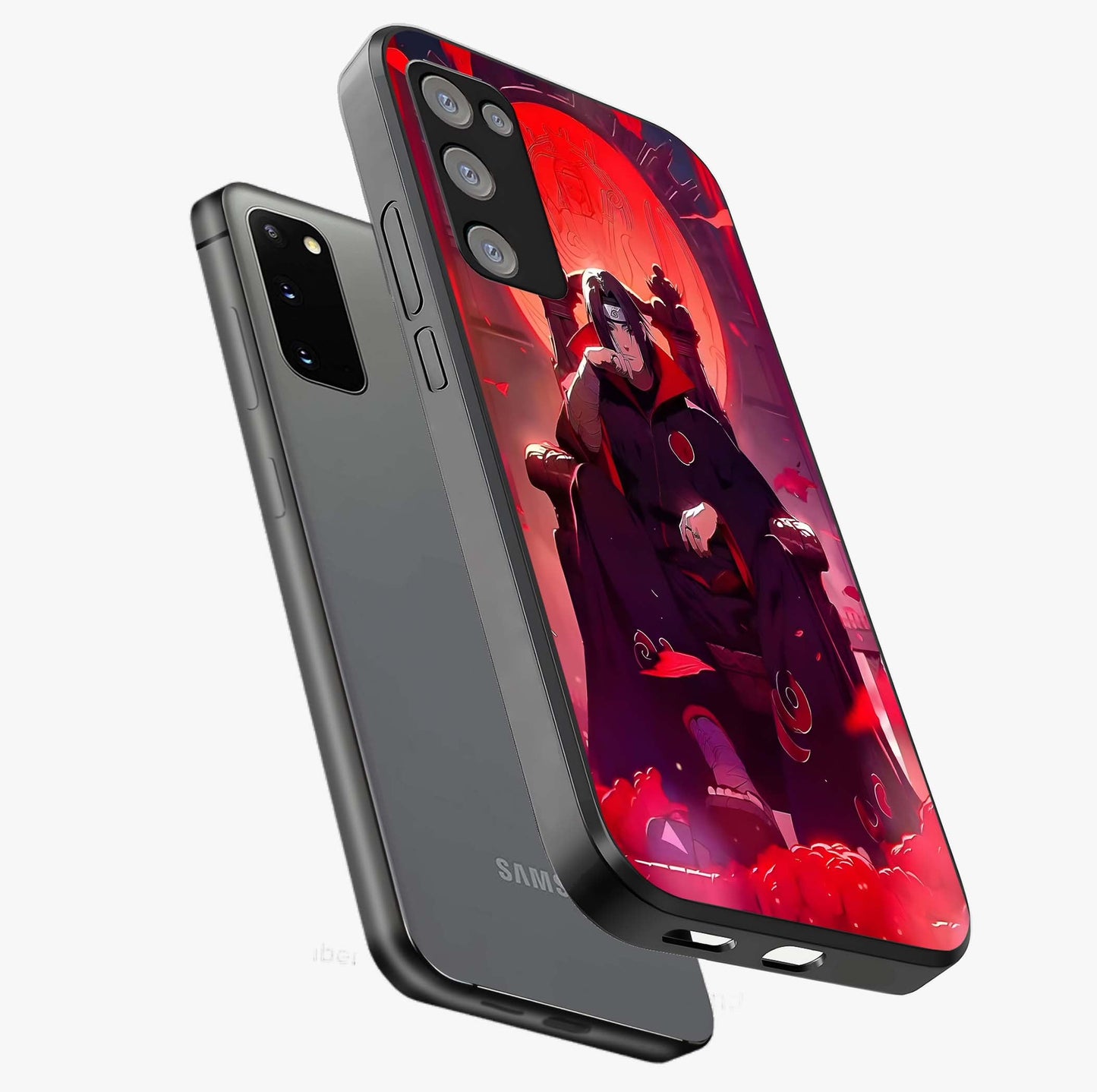 Blood Moon Sovereign Glass Case displayed in angled mockup highlighting dark celestial moon design and dramatic theme.