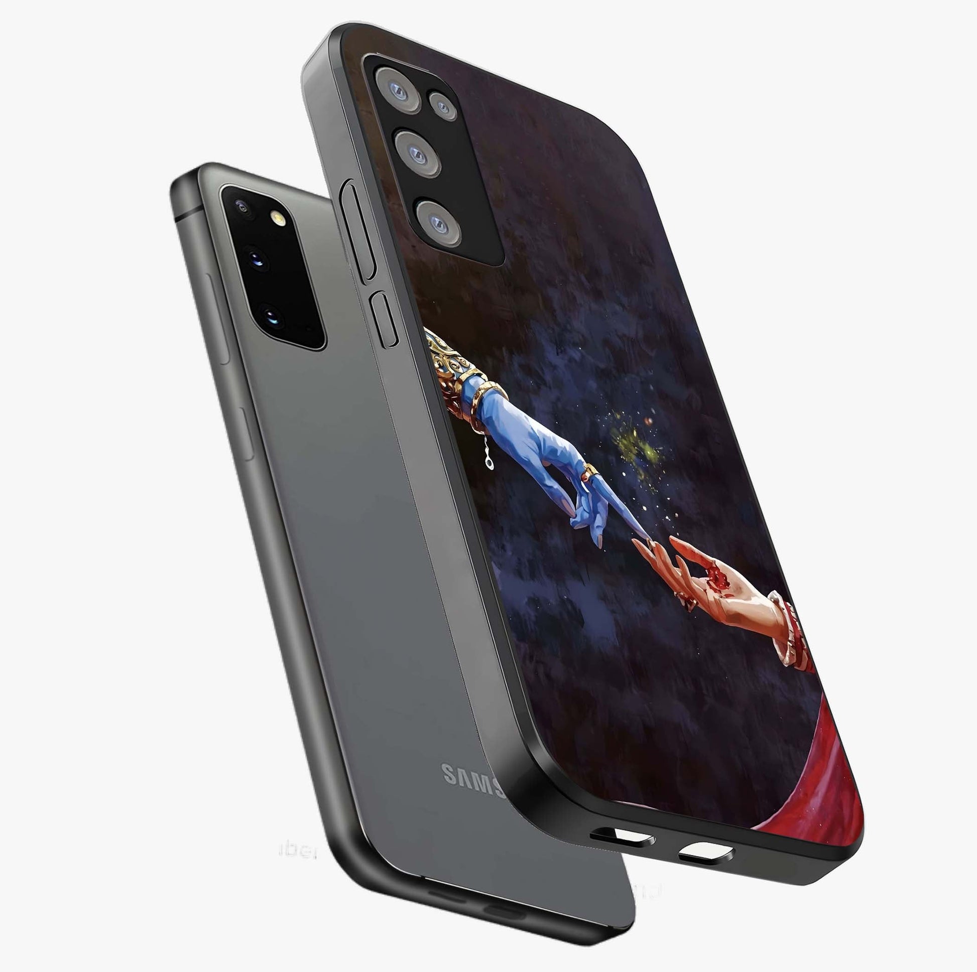 Divine Touch Eternal Glass Case displayed in angled mockup highlighting elegant divine inspired design with calm aesthetic style.