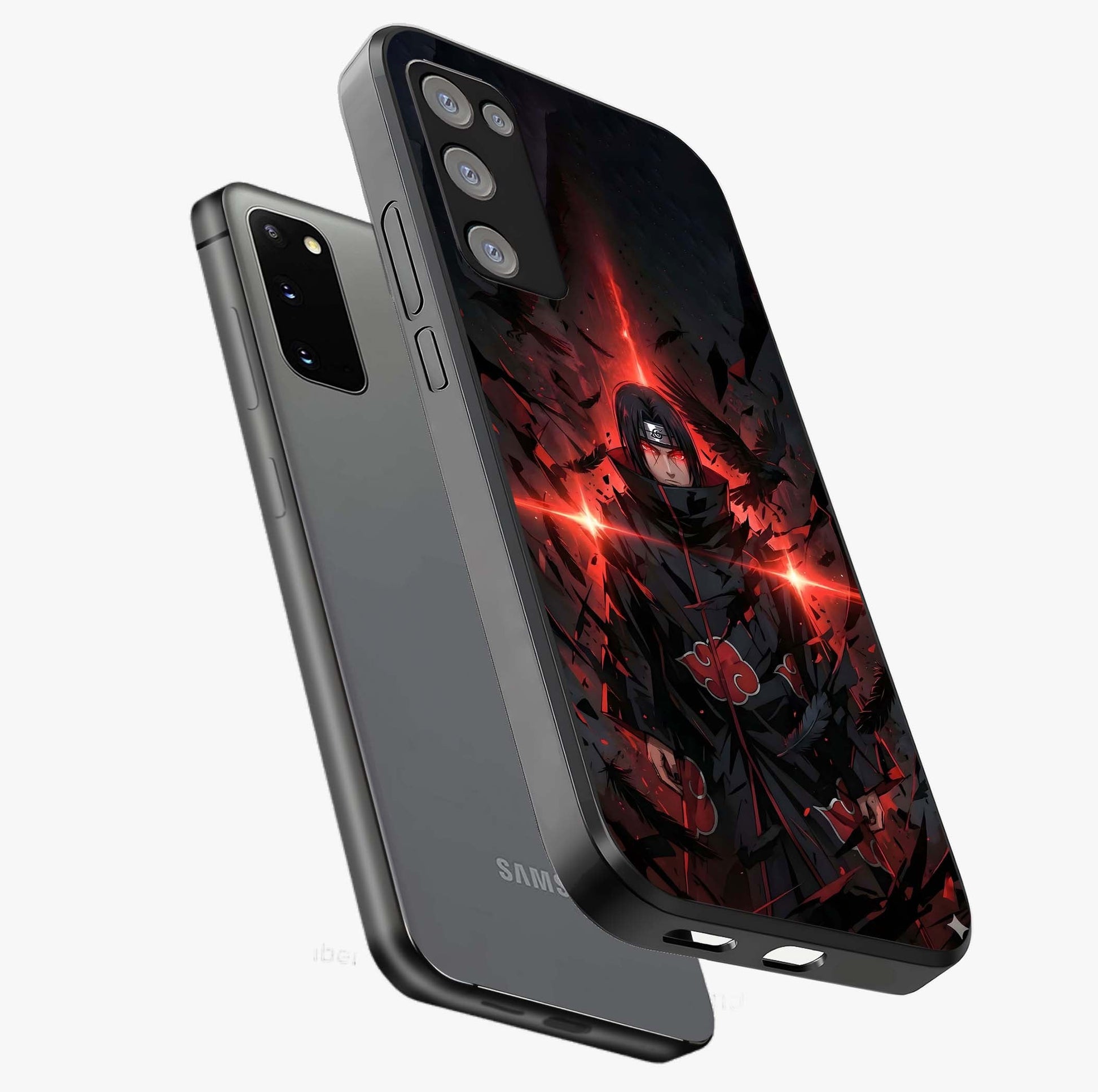 Focus Mode On Glass Case displayed in angled mockup highlighting clean minimal text artwork with modern aesthetic style.