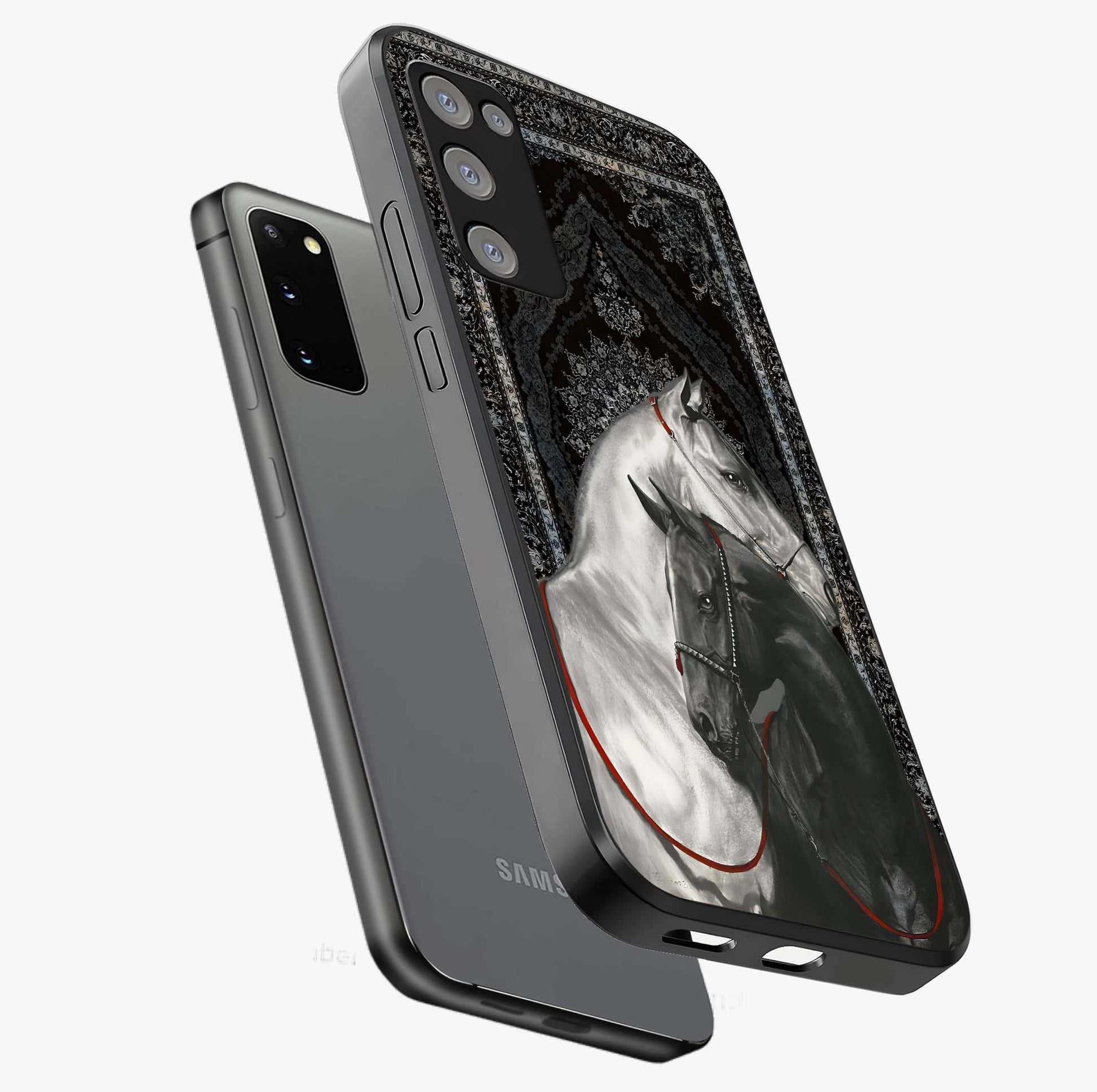 Majestic Ride Legacy Glass Case displayed in angled mockup highlighting sleek vehicle design with bold racing aesthetic.
