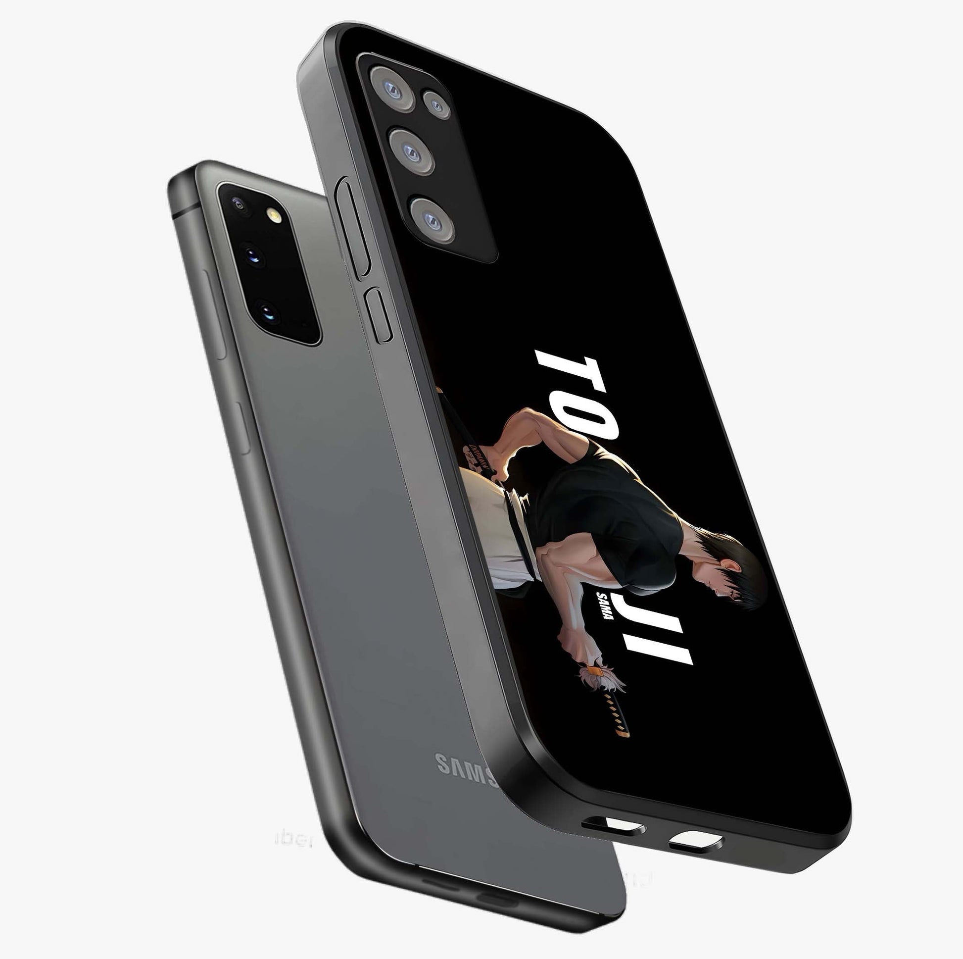 Midnight Blade Resolve Glass Case displayed in angled mockup highlighting powerful blade illustration with dramatic dark aesthetic.