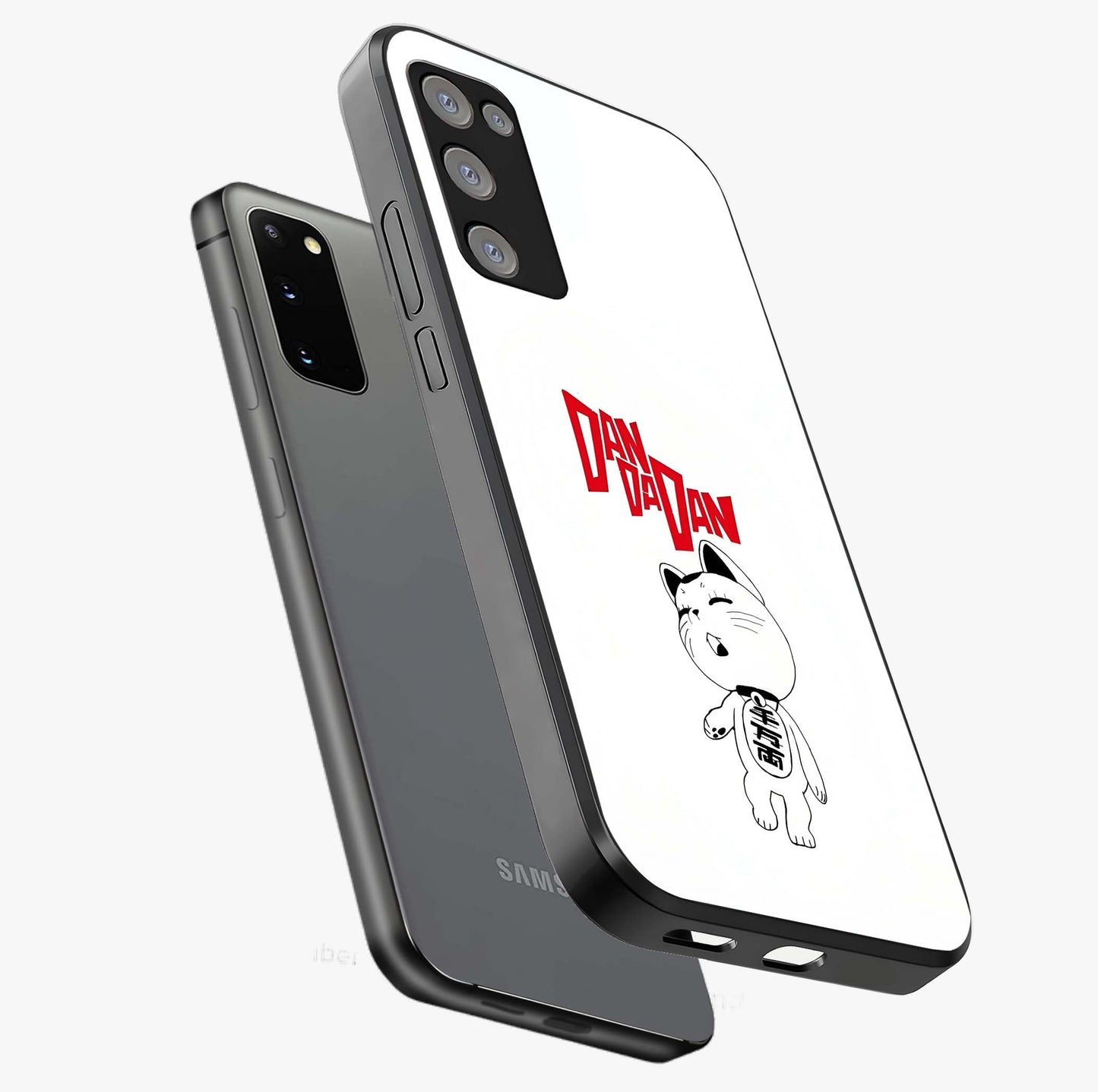 Playful Spirit Charm Glass Case displayed in angled mockup highlighting lively decorative design with playful aesthetic style.