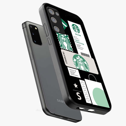 Starbucks Mocha Glass Case displayed in angled mockup highlighting stylish mocha themed design with cozy café aesthetic.
