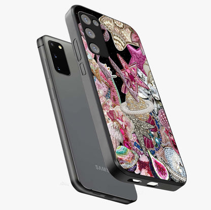 Starlit Jewel Dream Glass Case displayed in angled mockup highlighting glowing celestial jewel design with dreamy aesthetic.