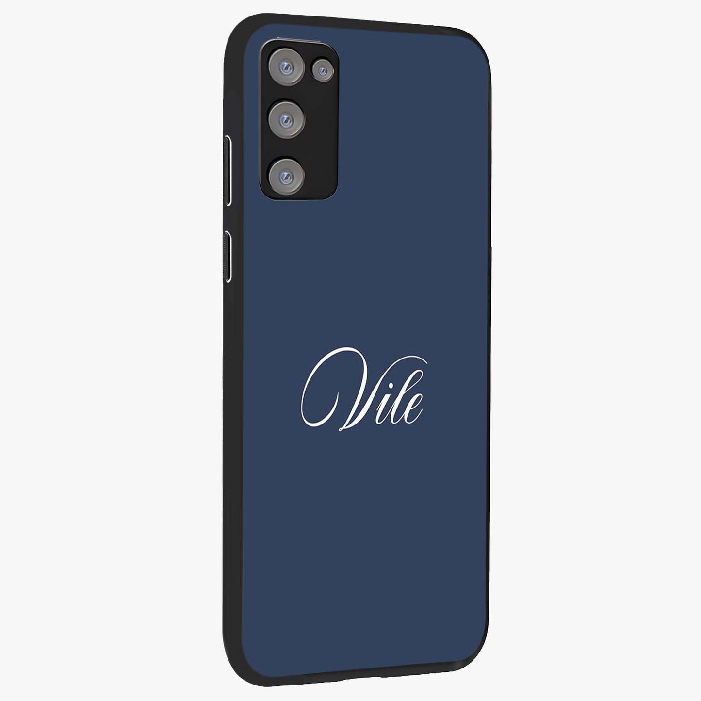 Blue Vintage Floral Pattern Glass Case displayed in angled mockup highlighting classic blue floral pattern and retro aesthetic design.
