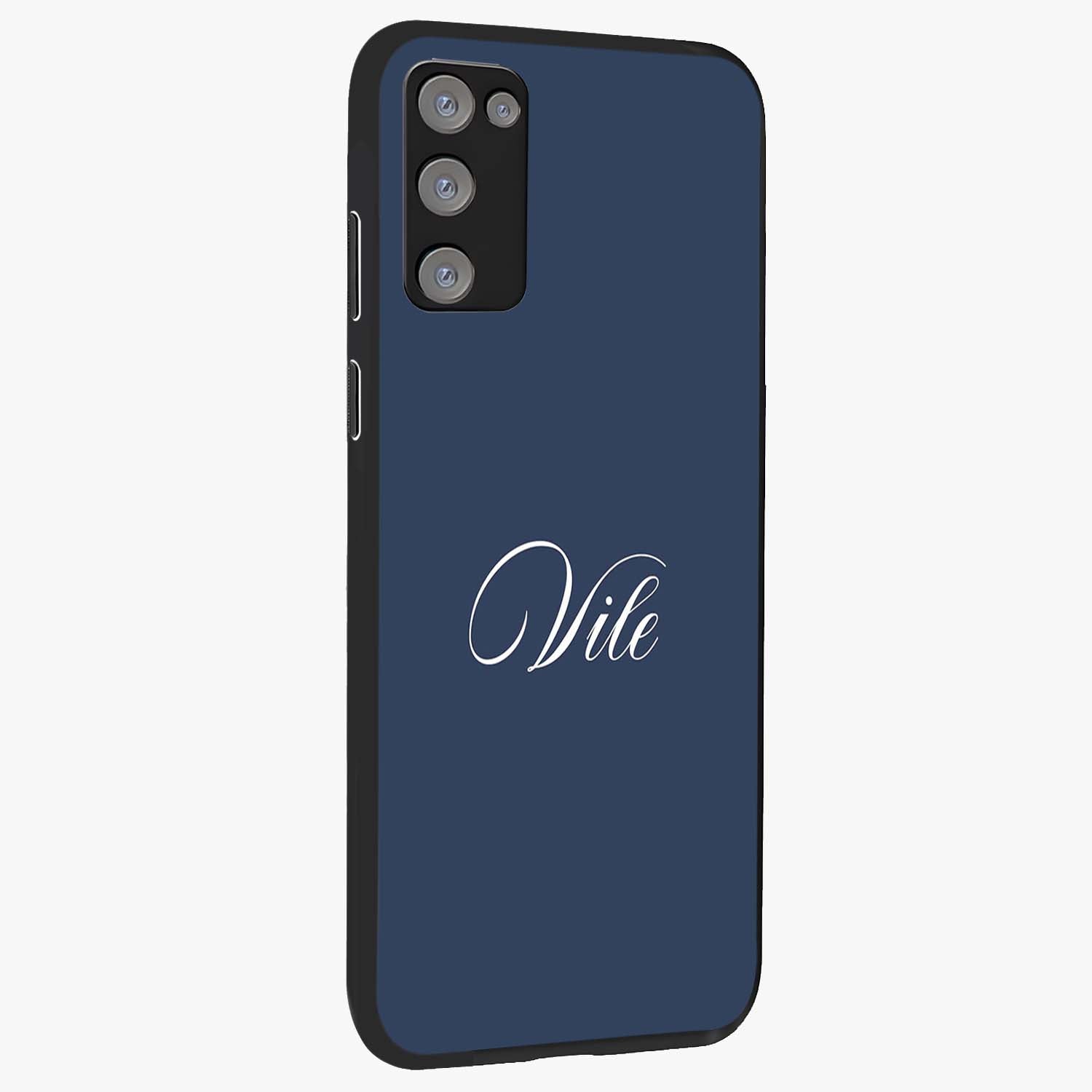 Blue Vintage Floral Pattern Glass Case displayed in angled mockup highlighting classic blue floral pattern and retro aesthetic design.