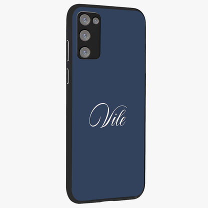 Blue Vintage Floral Pattern Glass Case displayed in angled mockup highlighting classic blue floral pattern and retro aesthetic design.