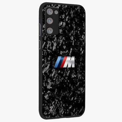 Carbon Speed Mark Glass Case upright view showcasing modern carbon speed graphic with bold automotive theme.