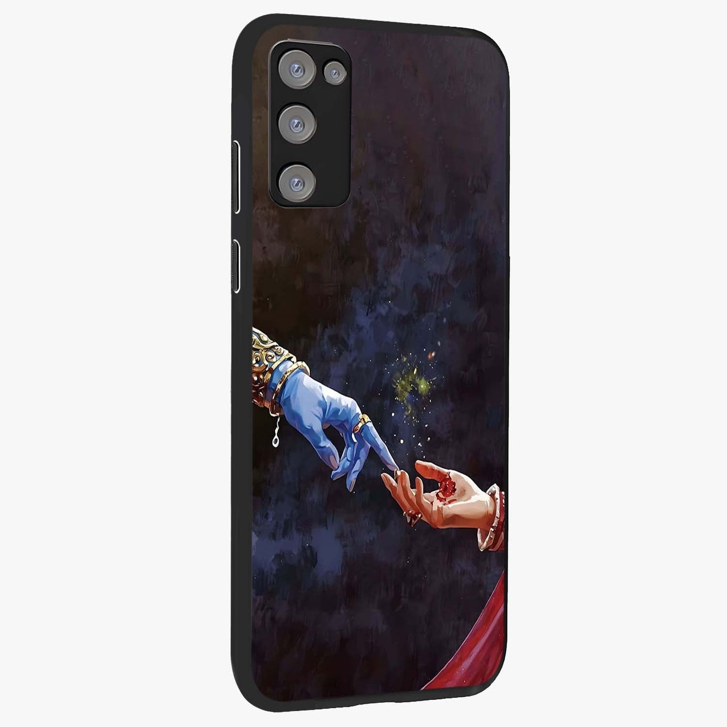 Divine Touch Eternal Glass Case upright view showcasing peaceful spiritual artwork with eternal divine theme.