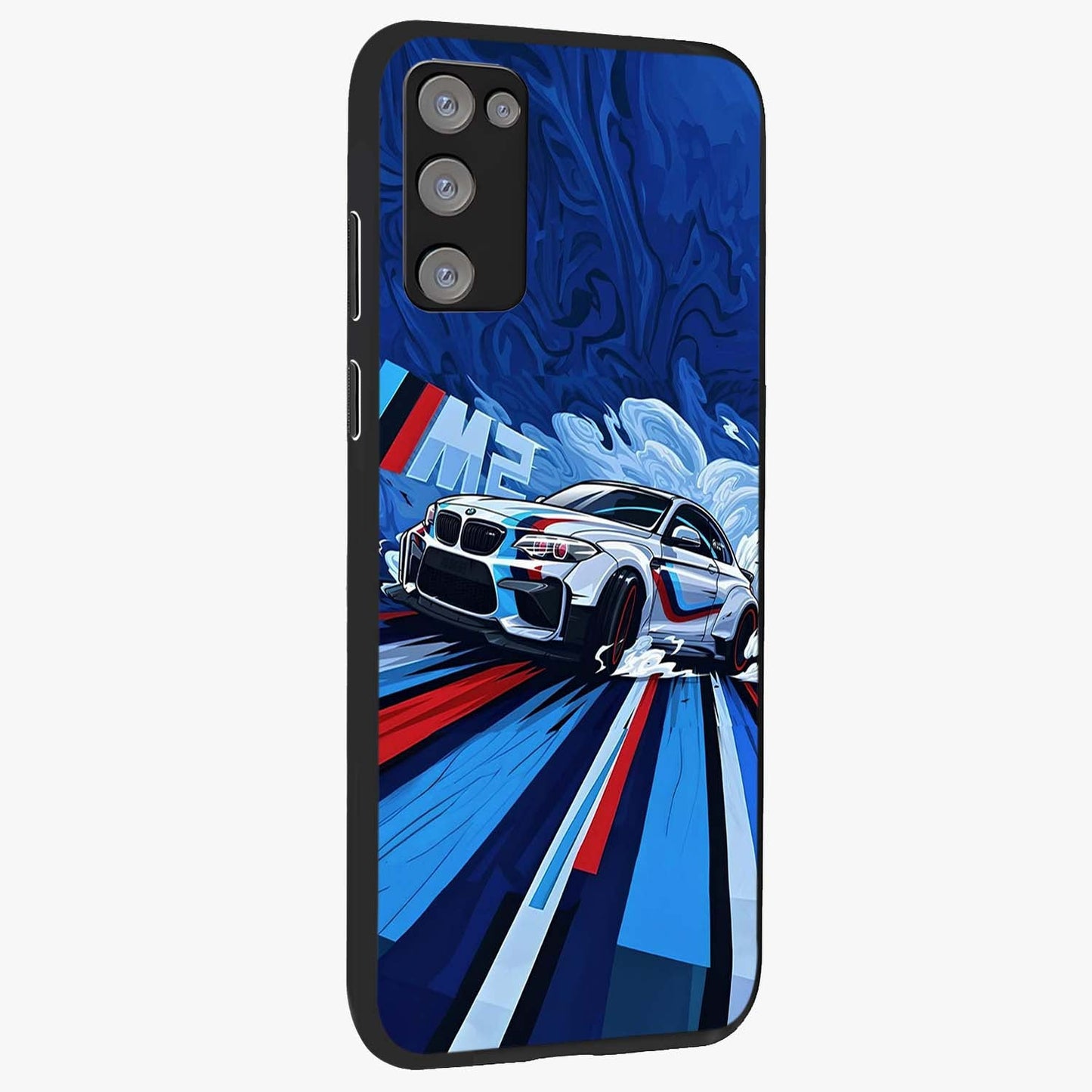 Drift Power Rush Glass Case upright view showcasing high speed racing artwork with bold automotive theme.