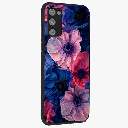 Flower Paper Art Pattern Glass Case upright view showcasing decorative paper floral artwork with creative craft style.
