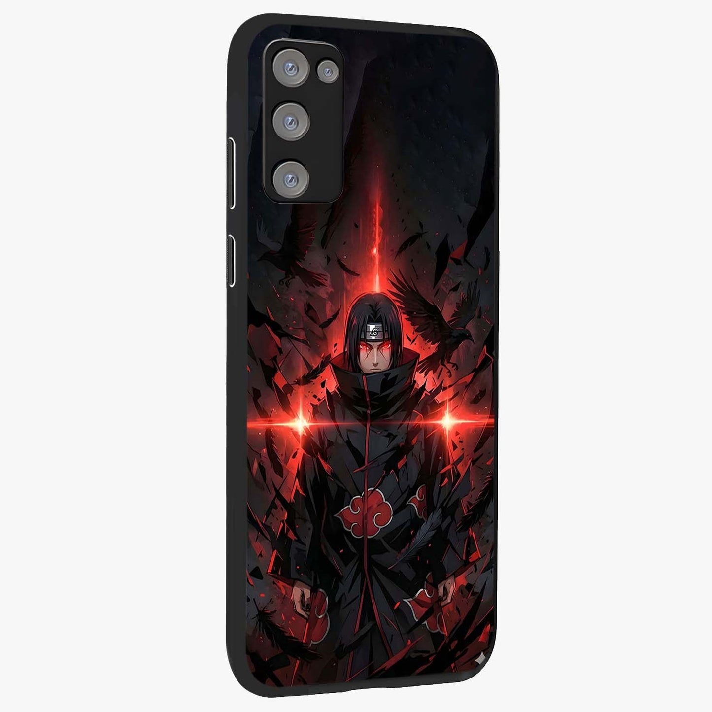 Focus Mode On Glass Case upright view showcasing strong typography statement with sleek motivational theme.