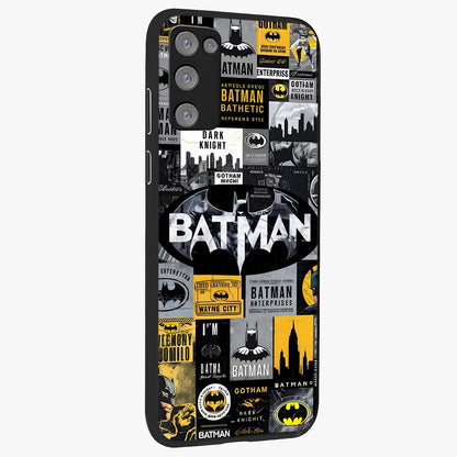 Knight Gotham Rise Glass Case upright view showcasing bold vigilante themed artwork with gothic city vibe.