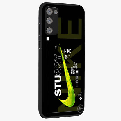 Neon Street Edition Glass Case upright view showcasing colorful neon artwork with modern street culture theme.
