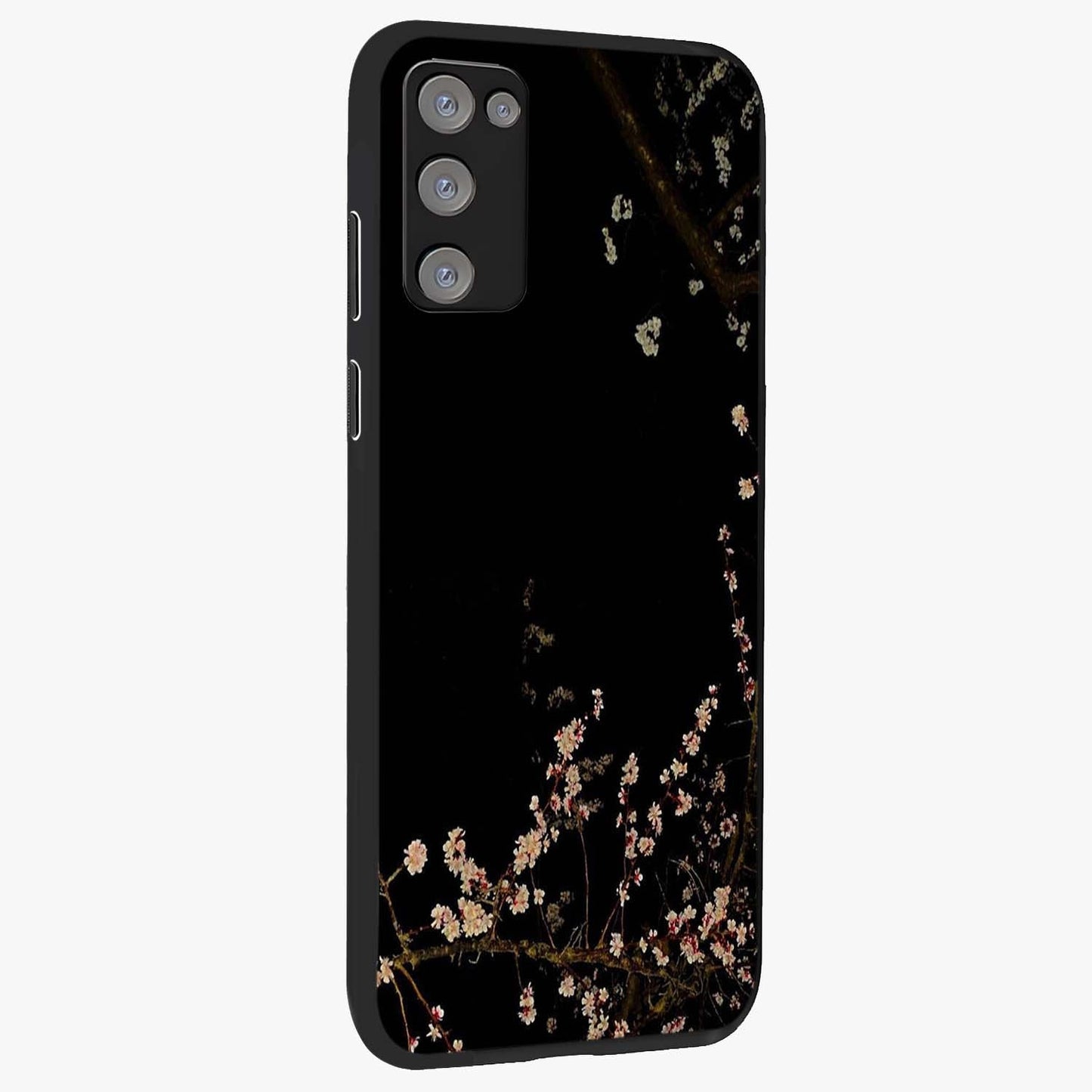 Petal Moon Light With Custom Name Glass Case upright view showcasing elegant floral moon artwork with personalized aesthetic.