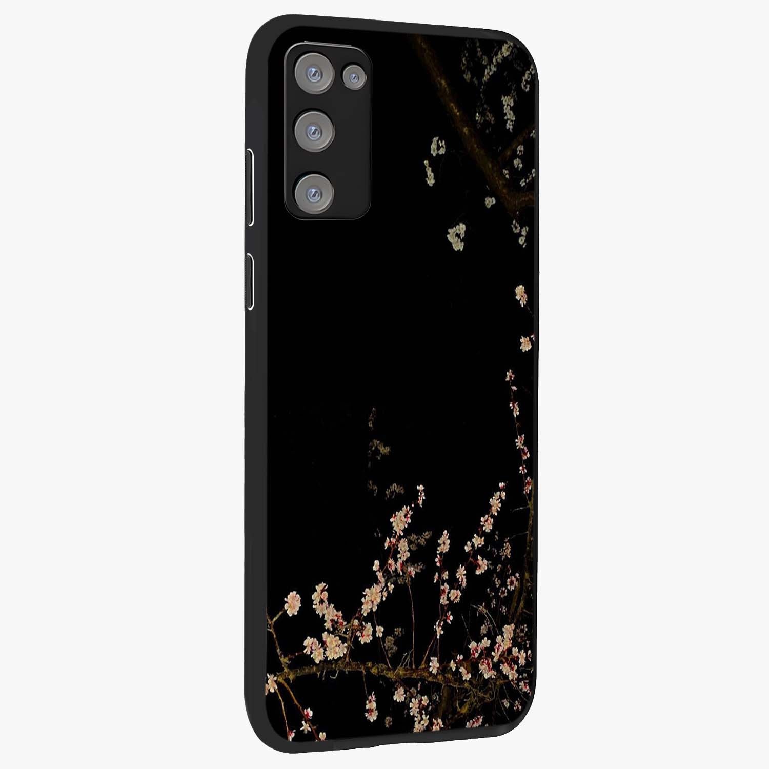 Petal Moon Light With Custom Name Glass Case upright view showcasing elegant floral moon artwork with personalized aesthetic.