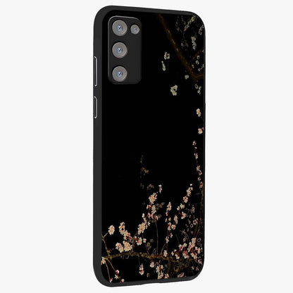 Petal Moon Light With Custom Name Glass Case upright view showcasing elegant floral moon artwork with personalized aesthetic.