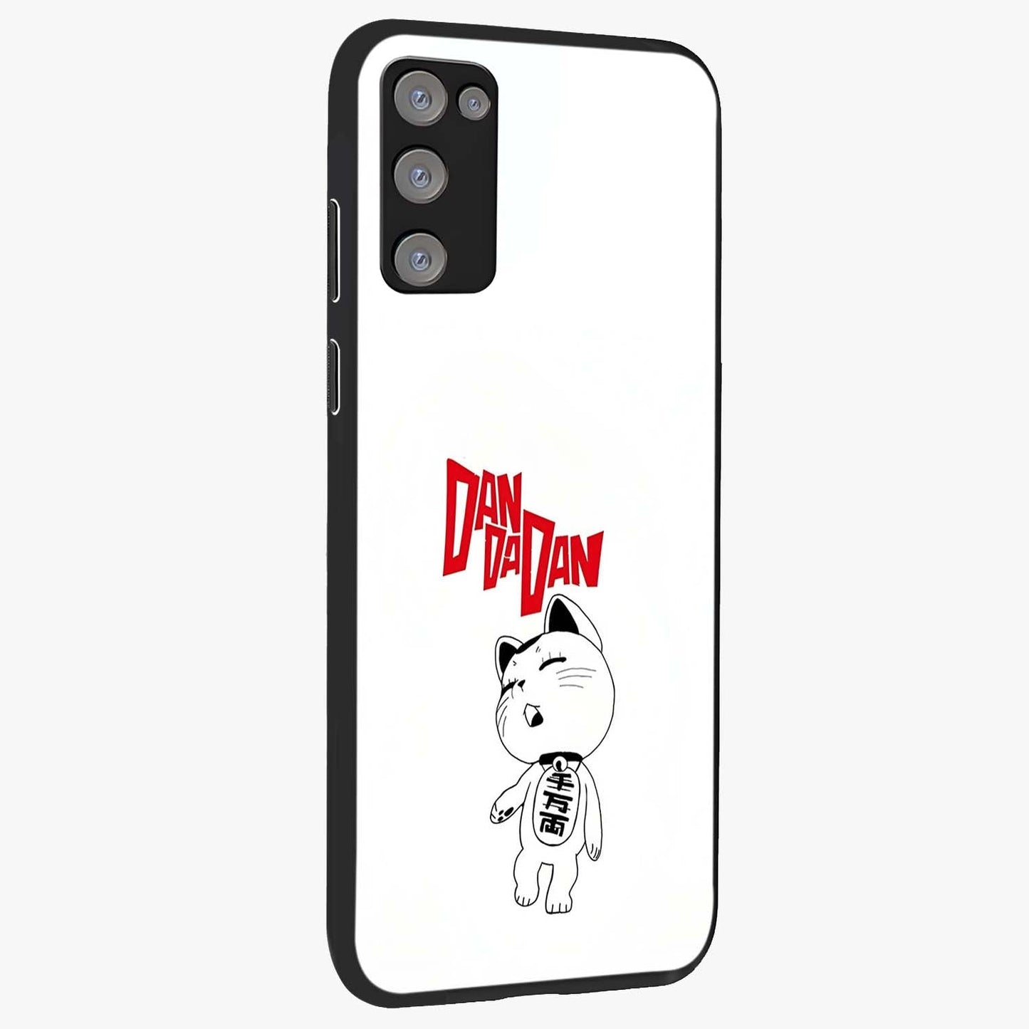 Playful Spirit Charm Glass Case upright view showcasing vibrant charm artwork with fun artistic theme.