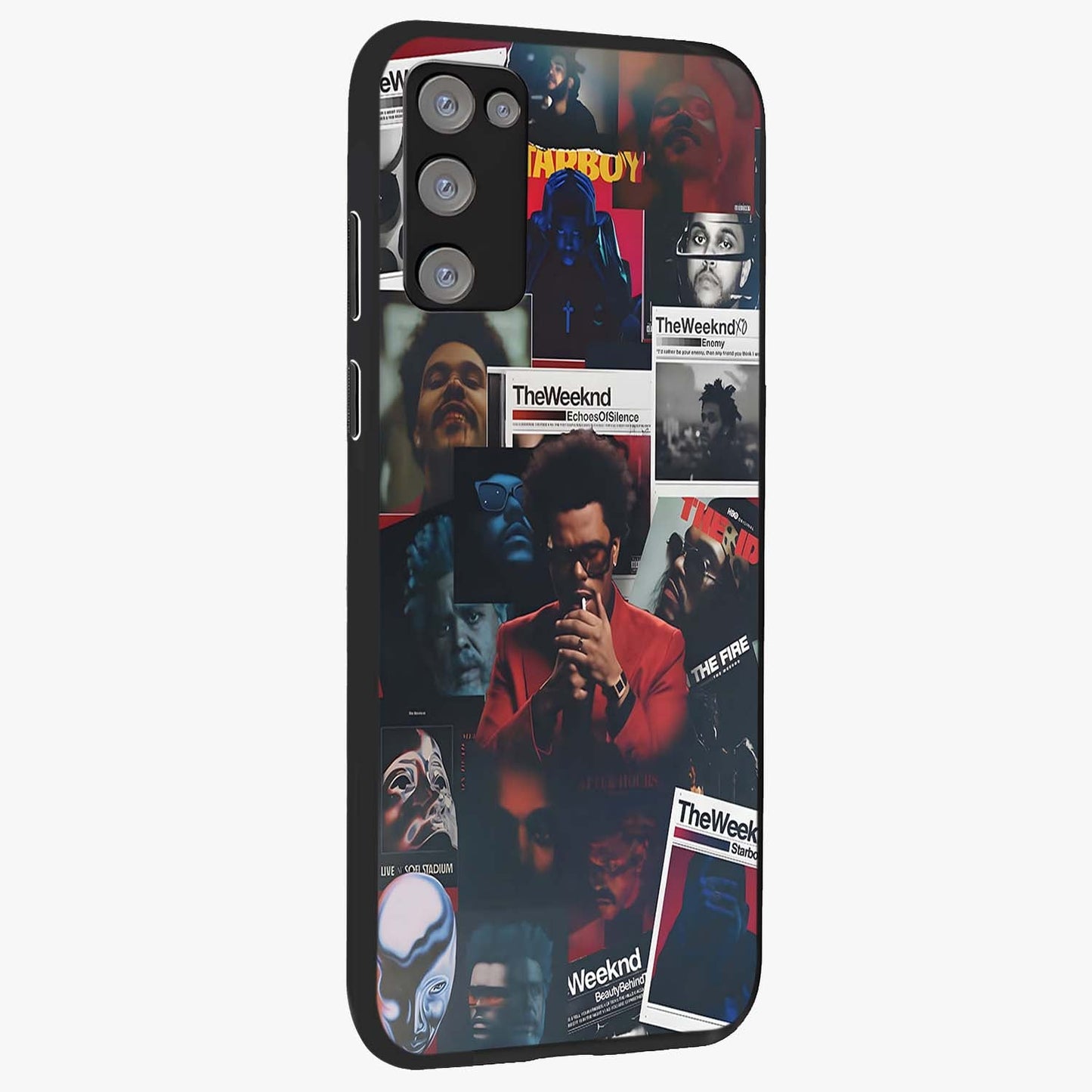 The Weeknd Glass Case upright view showcasing bold music themed artwork with contemporary artistic style.
