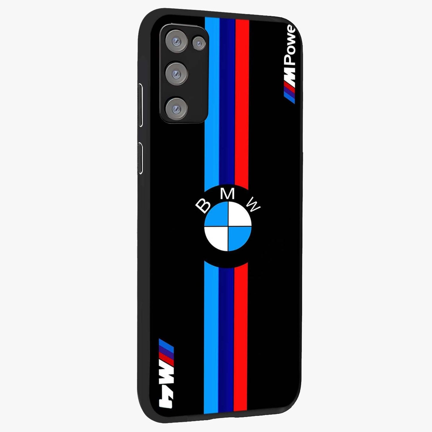 Turbo BMW Beast Glass Case upright view showcasing powerful car artwork with modern motorsport theme.