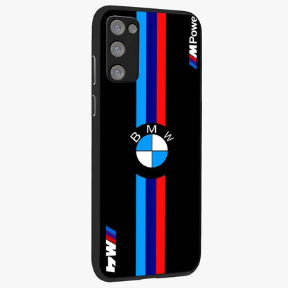 Turbo BMW Beast Glass Case upright view showcasing powerful car artwork with modern motorsport theme.